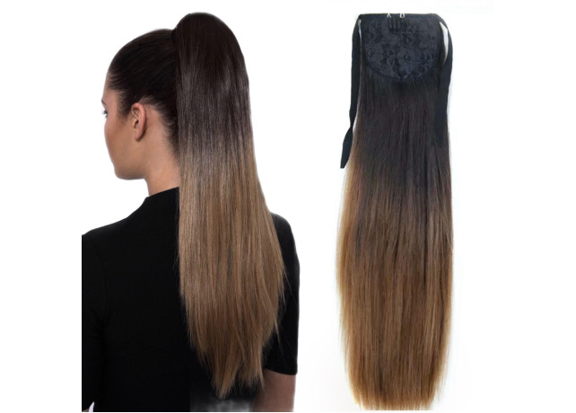 Coada de Par cu Bentita DeLuxe Ombre #1B7
